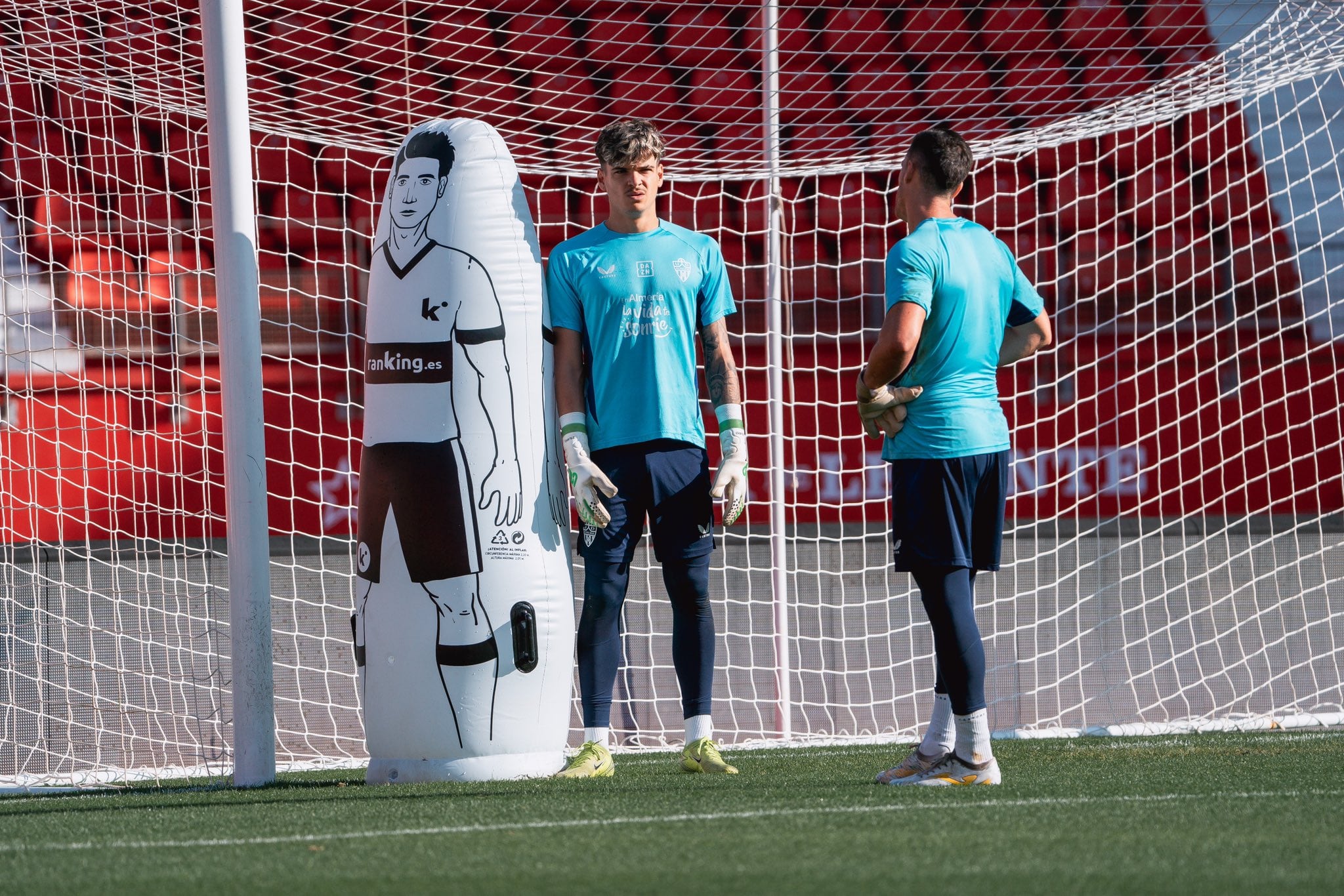 Bruno Iribarne en el Estadio de los Juegos Mediterráneos.