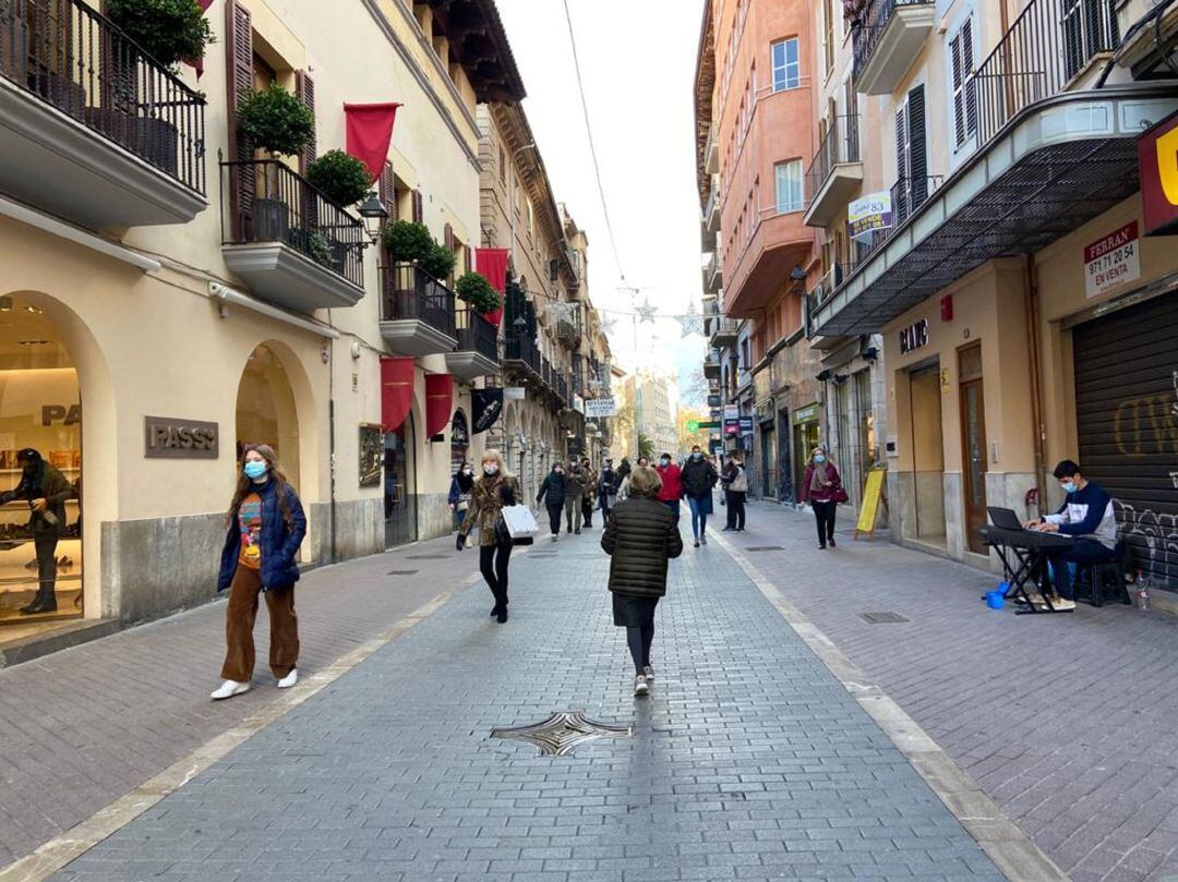 Compras de última hora en el centor de Palma