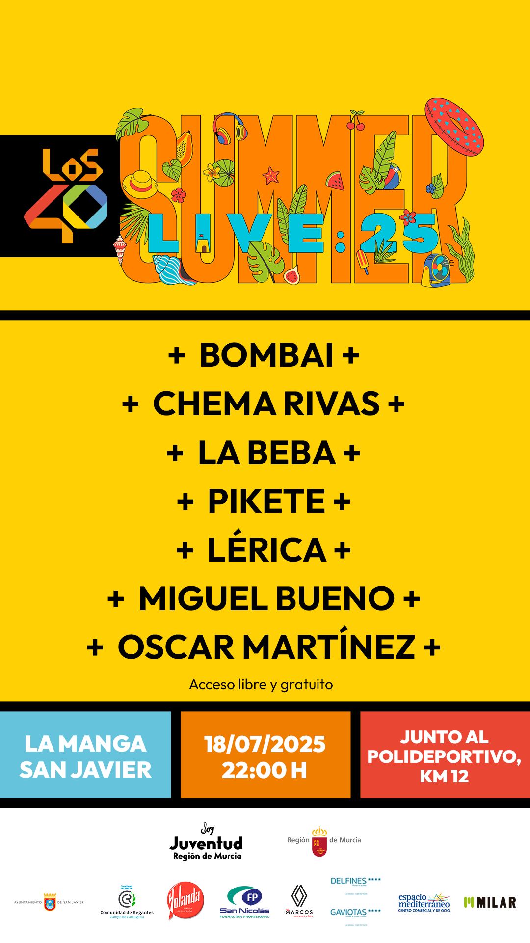 Cartel de Los 40 Summer Live