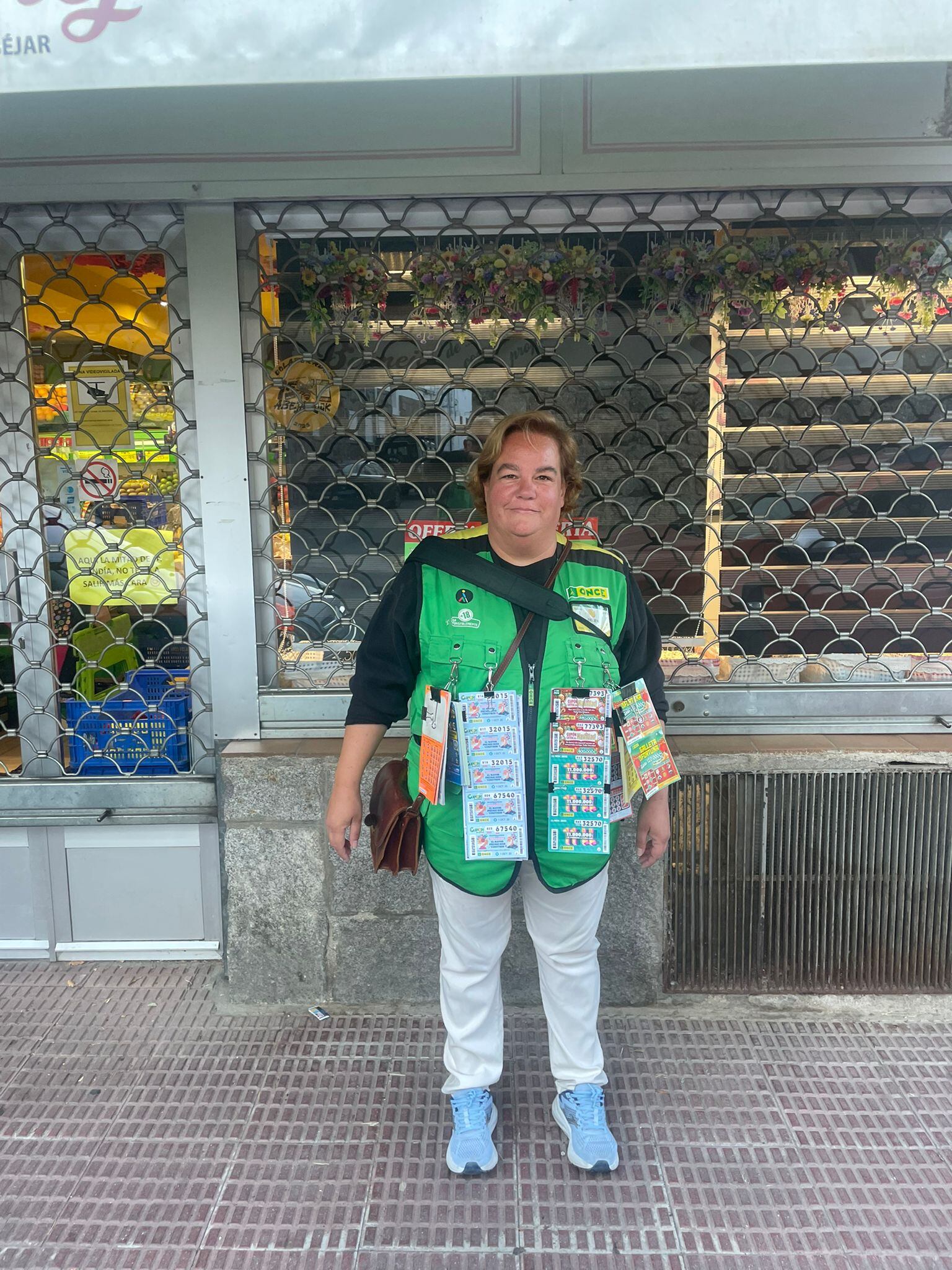 Belén Pellico Sáez es la vendedora de la ONCE que ha llevado la suerte a Béjar