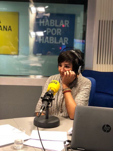 Nieves Concostrina durante la entrevista