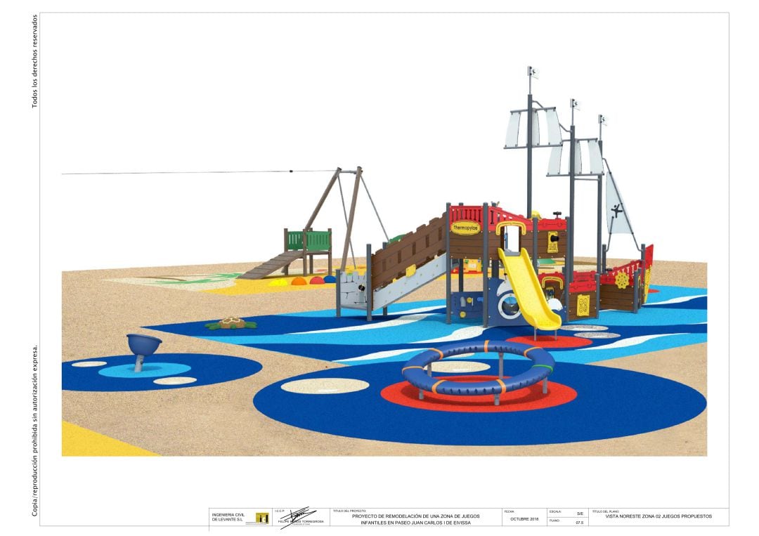 Maqueta del futuro parque