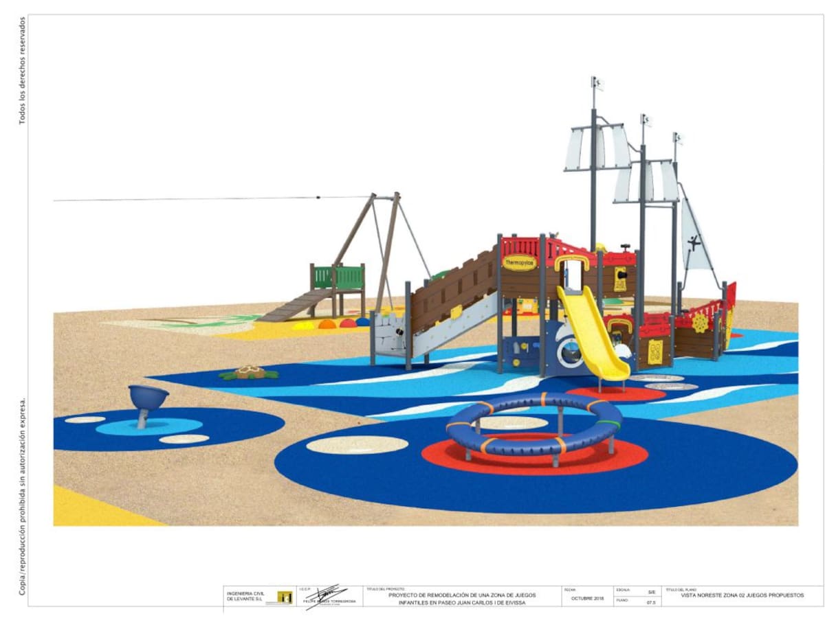 La renovación del parque infantil del Paseo Juan Carlos I costará 124.000 euros