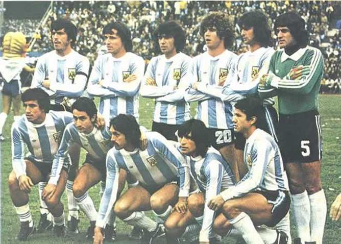 Alineación de la selección argentina campeona de 1978.