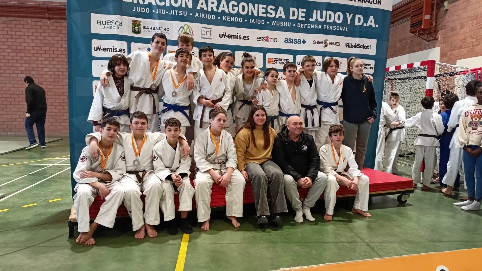 Cadetes del Club Judo Binéfar