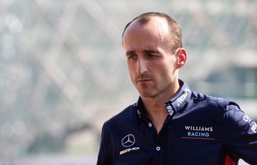 Robert Kubica durante un entrenamiento con Wlliams.