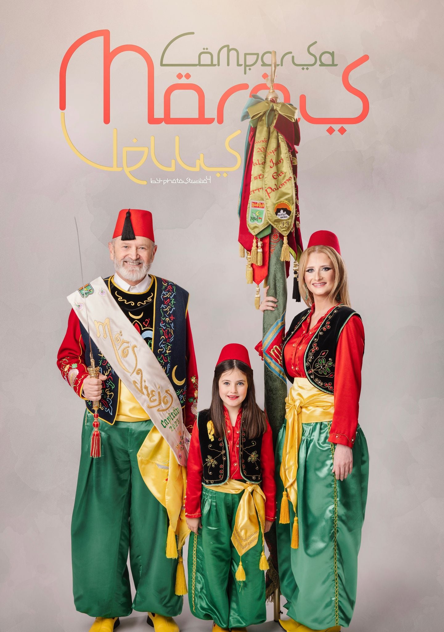 María Victoria Romero Yago, Ximo Romero Castelló y la Rodela Vega Luna López.