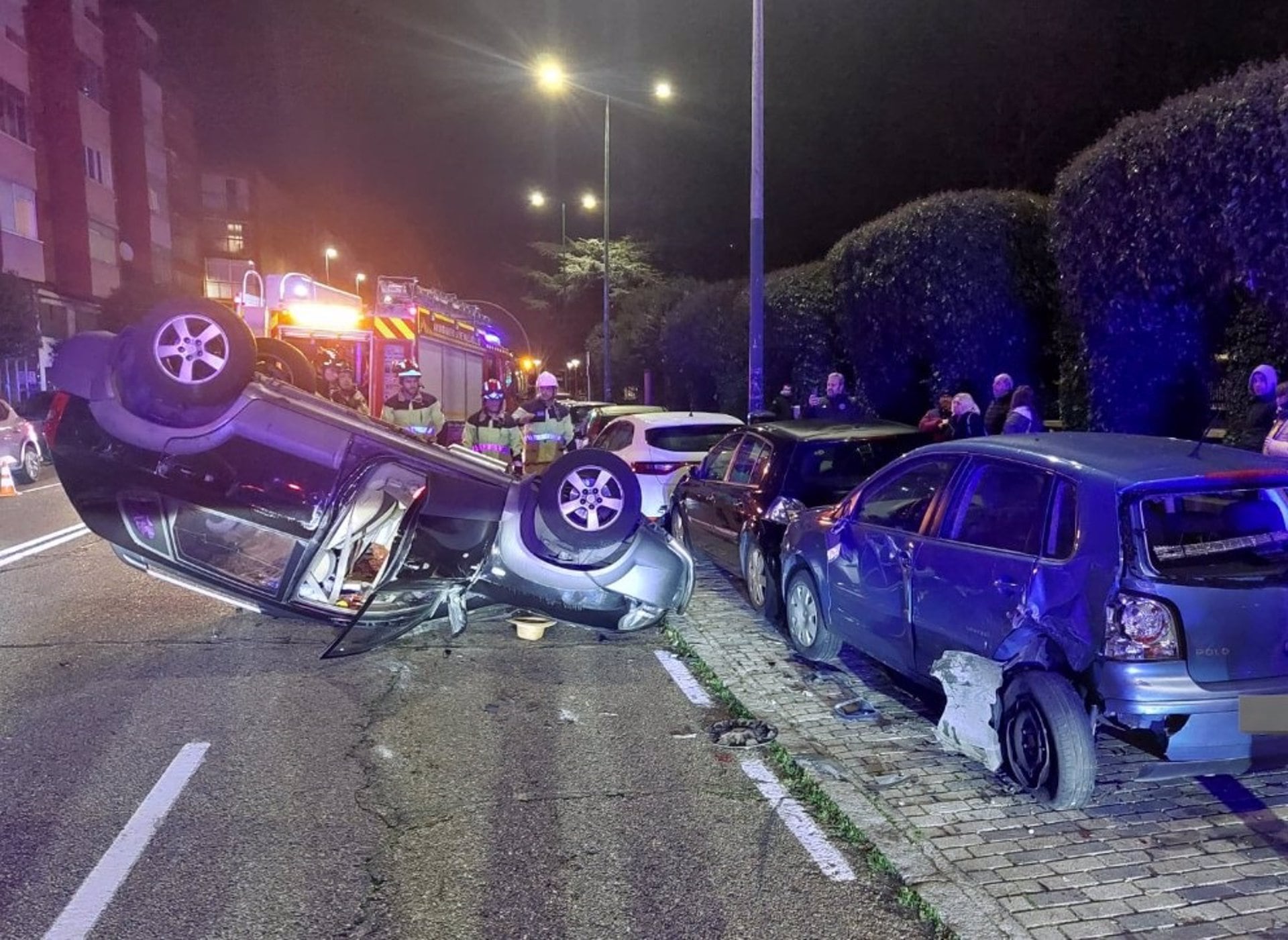 13/01/2025 Vehículo volcado en el accidente ocurrido en el paseo de Juan Carlos I.
POLITICA 
POLICÍA MUNICIPAL DE VALLADOLID
