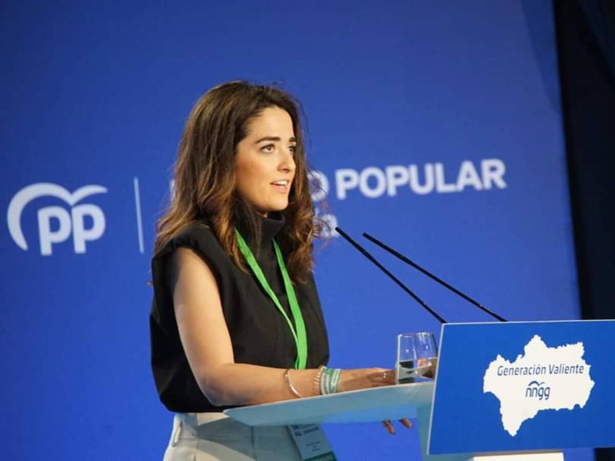 La begijeña María José Carmona, presidenta regional de Nuevas Generaciones de Andalucía