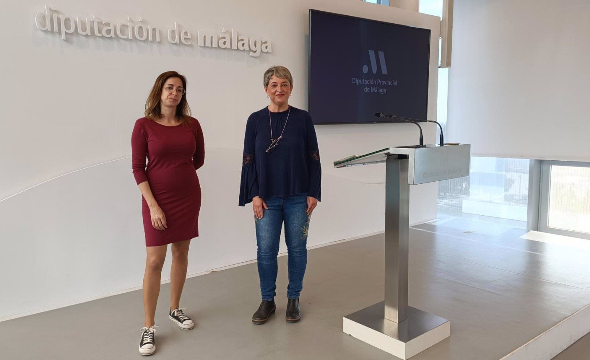 Teresa Sánchez y Maribel González, diputadas provinciales de Unidas Podemos en la institución