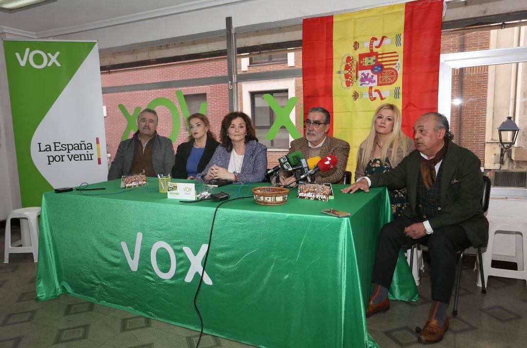 Imagen de archivo de la presentación de candidatos de Vox Palencia en las pasadas elecciones generales