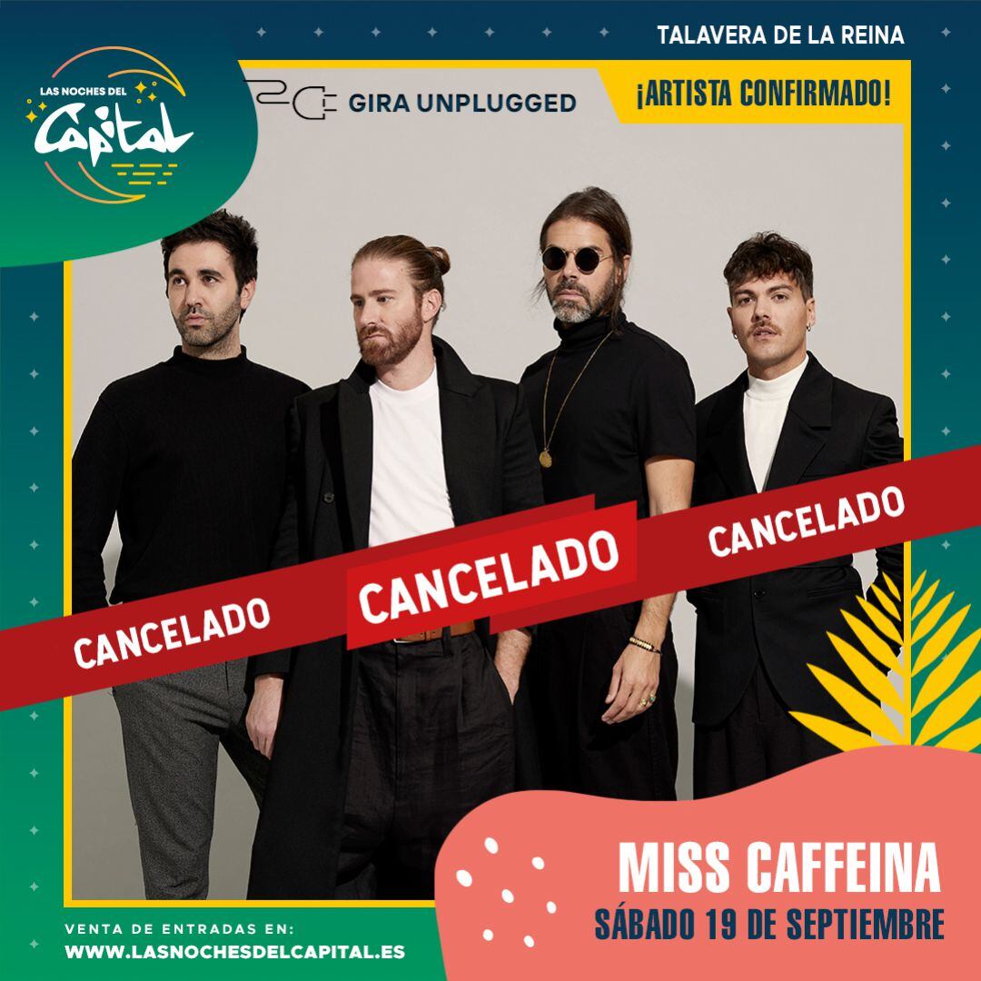 Cancelación conciertos