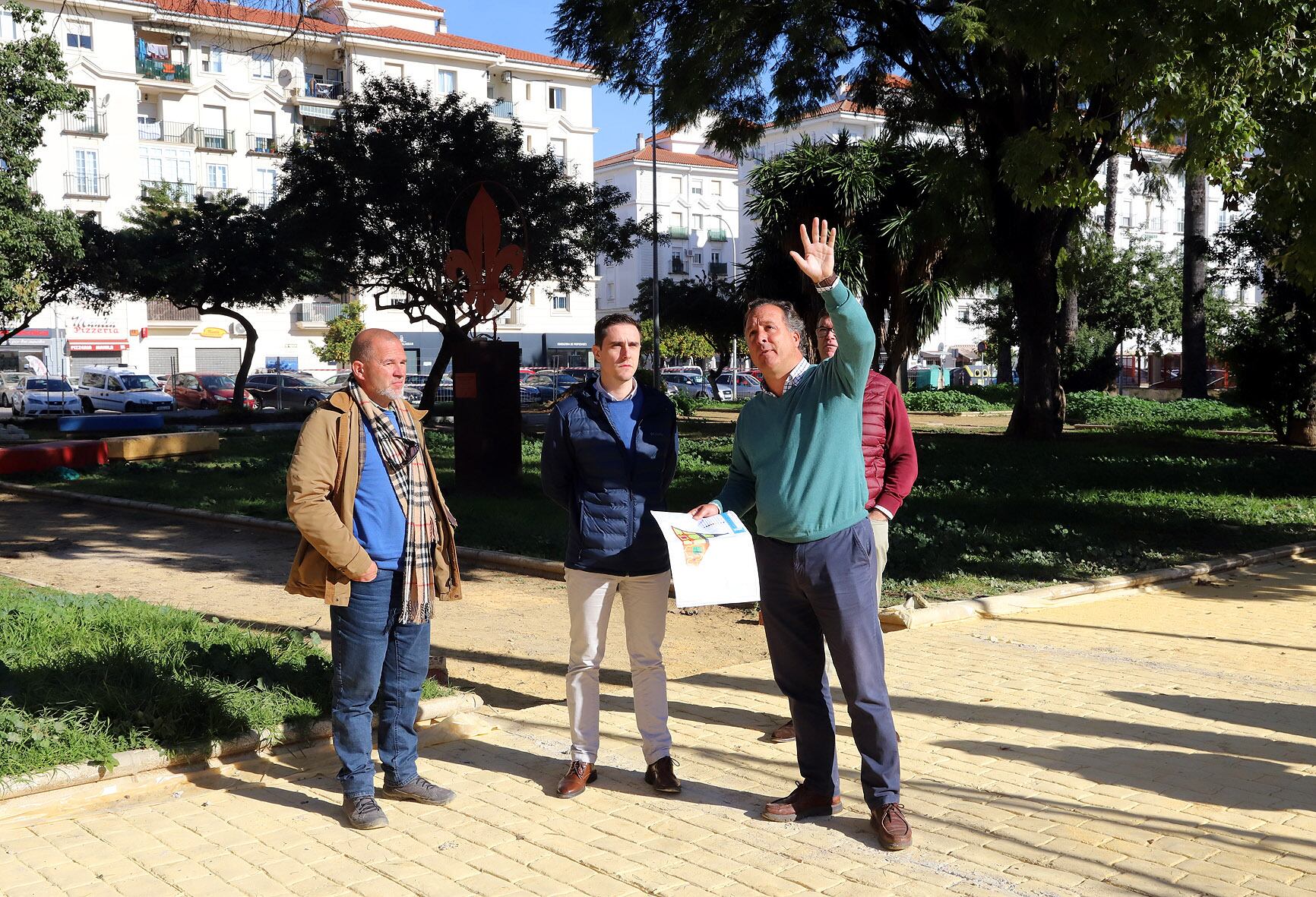 Visita a las obras del parque Scouts