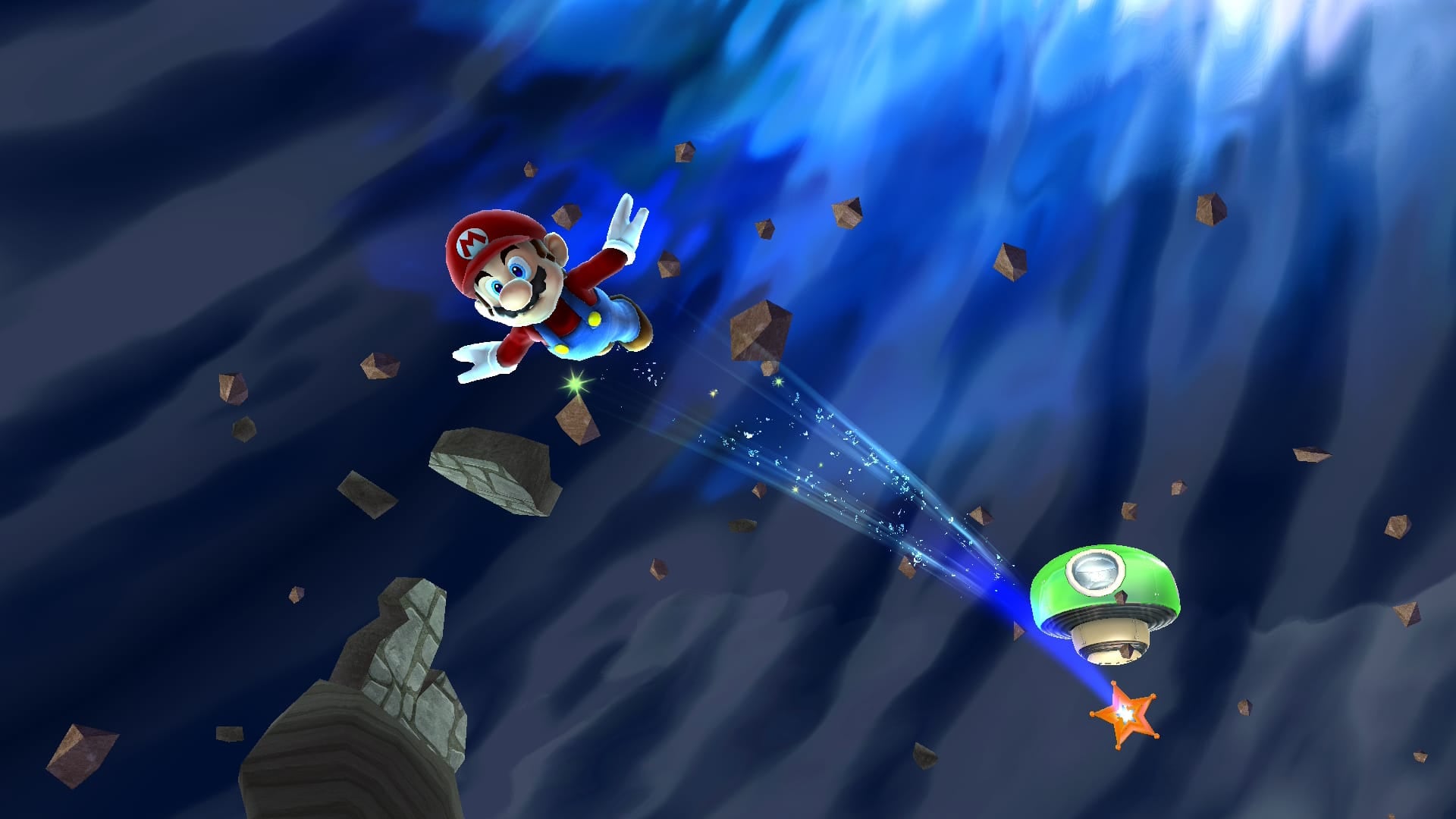 Así es el Super Mario Galaxy.