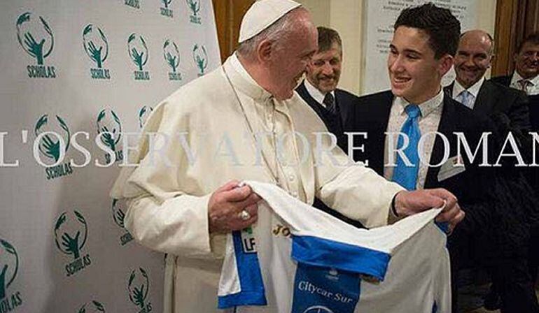 El Papa con la camiseta del Leganés