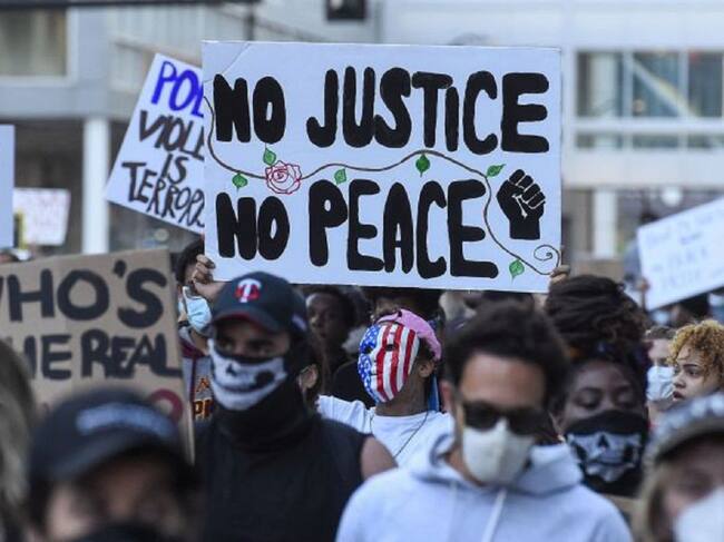 Manifestación en Estados Unidos tras el asesinato de George Floyd