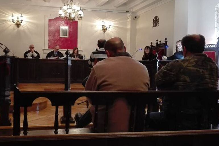 Momento del juicio a los dos ganaderos de Malva el pasado mes de febrero