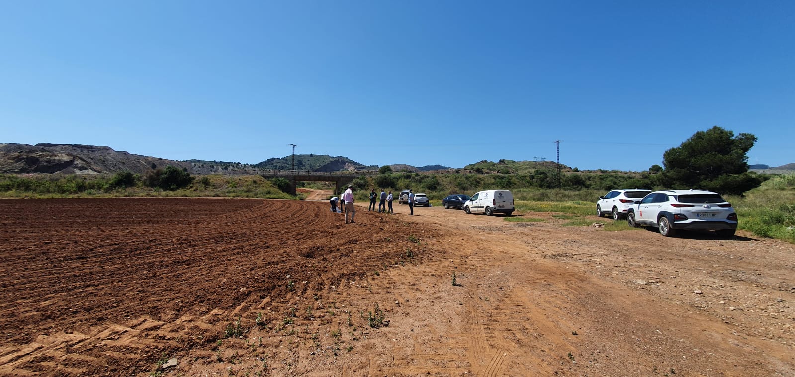 Terrenos agrícolas presuntamente contaminados donde el Seprona tómo muestras en mayo del 2022