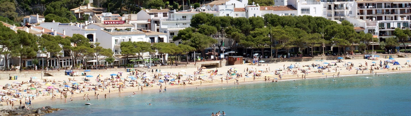 Imatge de la Platja de Llafranc.