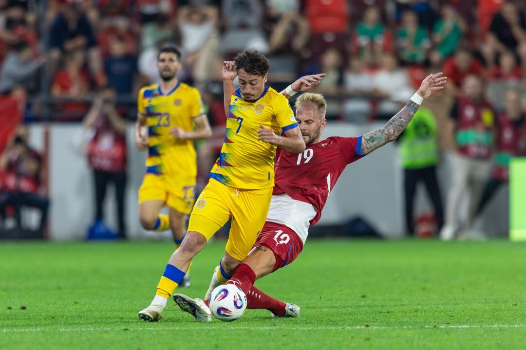 Un moment del partit de la selecció davant Sèrbia del premundial, disputat ahir.