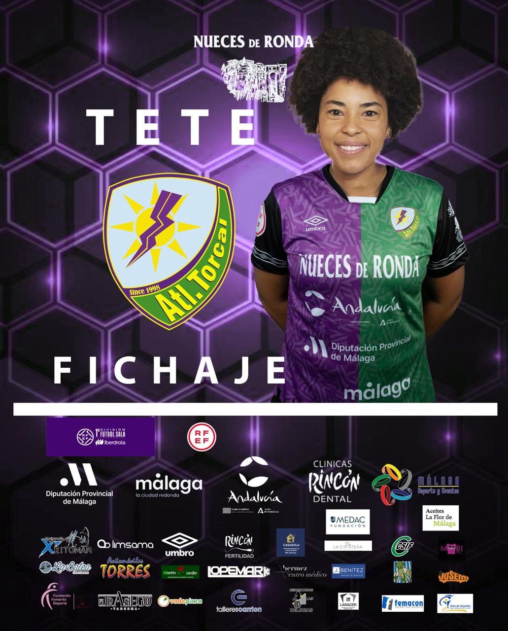 Tete, nuevo fichaje del Nueces de Ronda Atlético Torcal de fútbol sala