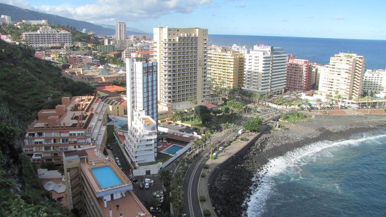 Vista de la zona de Martiánez en Puerto de la Cruz. 