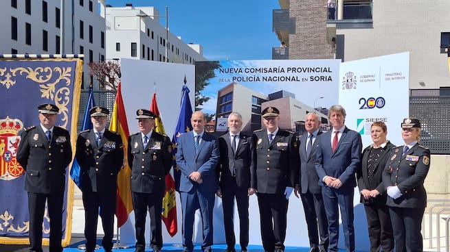 Fernando Grande-Marlaska (Ministro del Interior) Inauguración de la nueva Comisaría de la Policía Nacional de Soria
