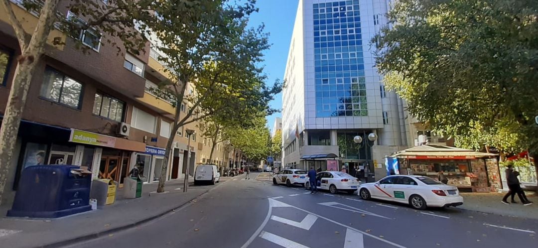 Zona de la Plaza del Pilar y Avenida del Rey Santo que se quiere peatonalizar