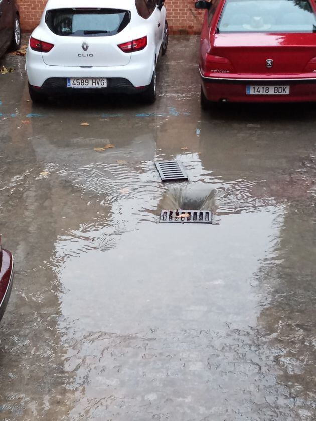 Inundación en la Plaza del Doctor Gila