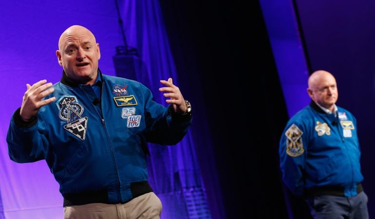 Scott y Mark Kelly tras la misión &#039;The Twins Study&#039;.