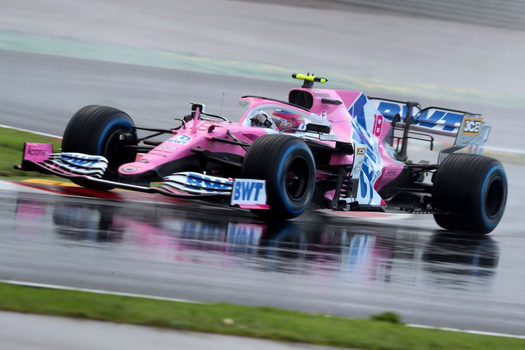 Lance Stroll, durante la clasificación del GP de Turquía. 