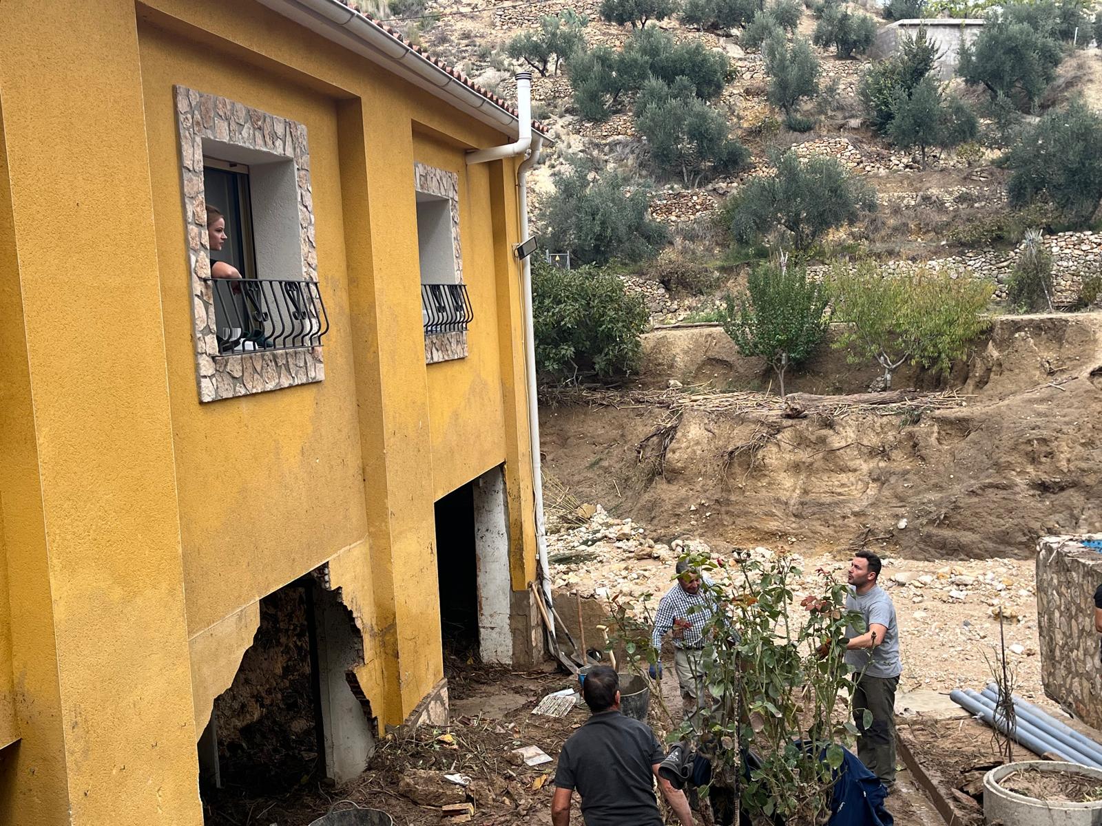 Vivienda de Antonio y Chon afectada por la DANA en la pedanía La Dehesa de Letur