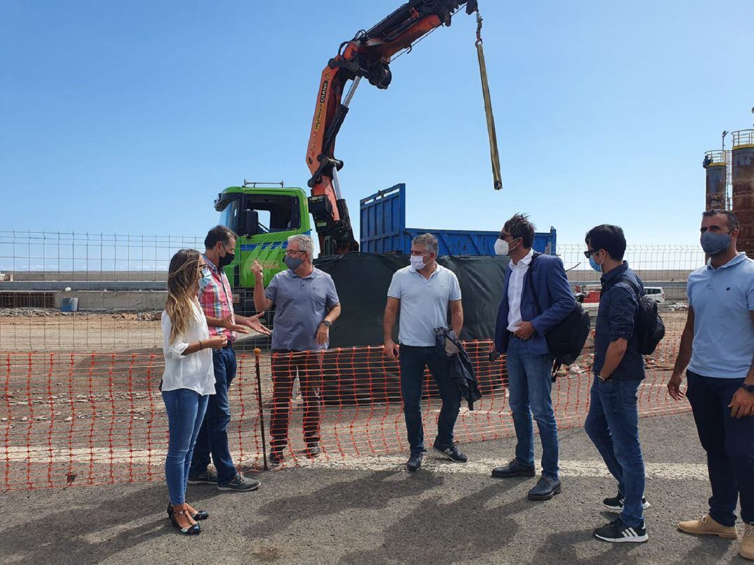 Visita a Yaiza de los consejeros de CC-PNC en el Cabildo de Lanzarote.