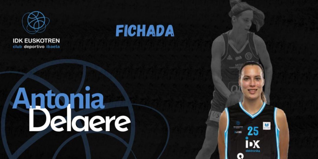 Antonia Delaere ficha por el club donostiarra sustituyendo a Kraker que deja el equipo por motivos laborales.