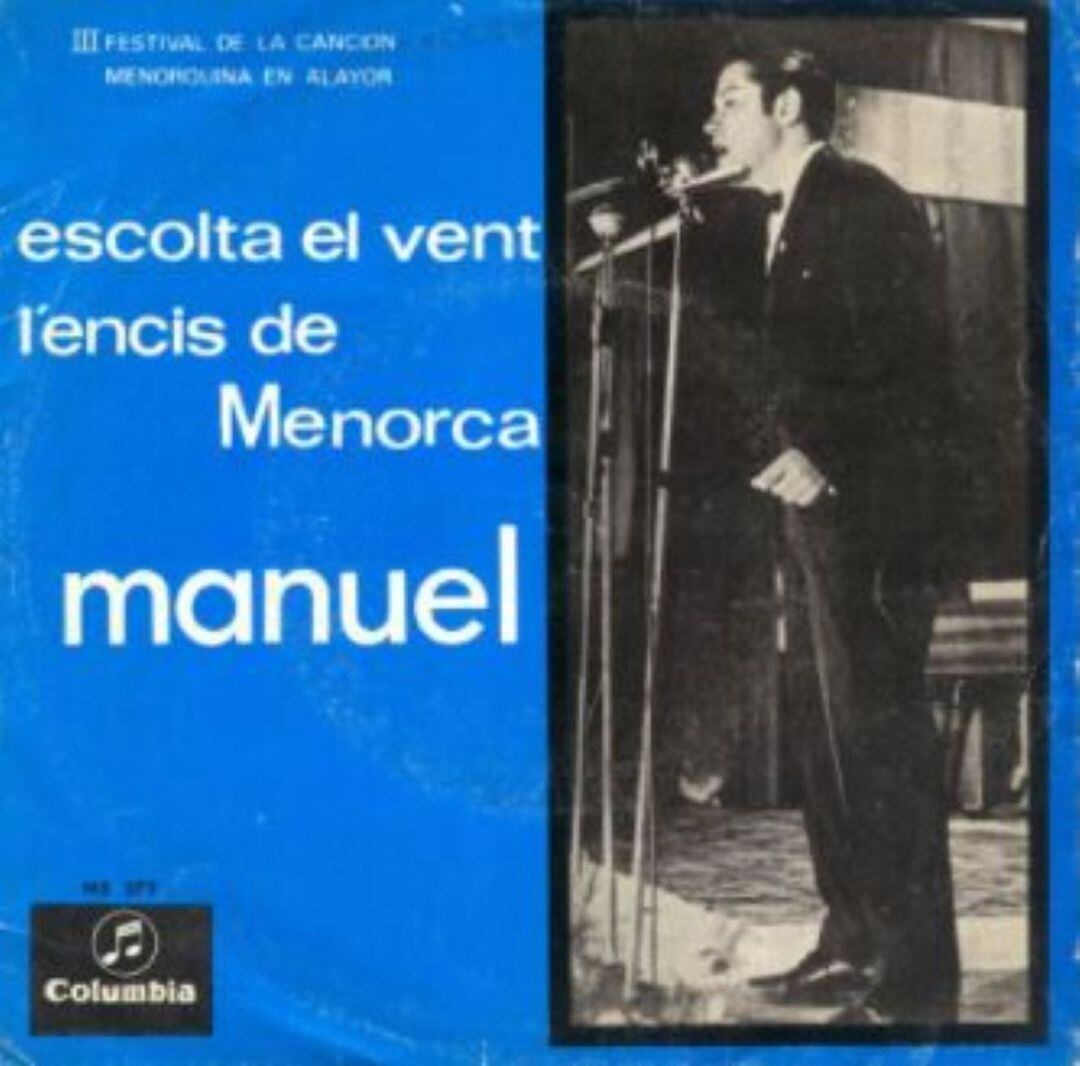 El cantante Manuel (Manel) en la tercera edición del Festival de la canción menorquina