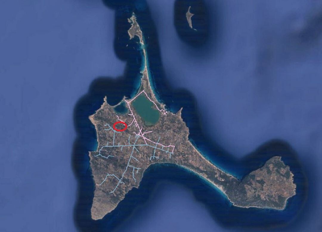 Plano de la zona donde se ha realizado la interconexión