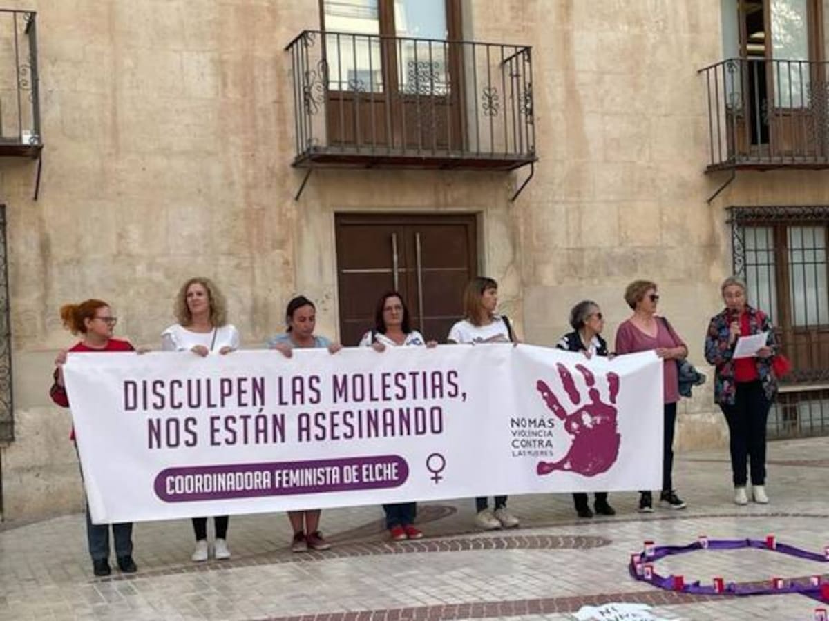 Nueva concentración de la Coordinadora Feminista d’Elx este sábado en Plaça de Baix contra la violencia machista