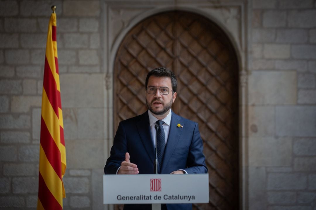 El presidente de la Generalitat, Pere Aragonès.