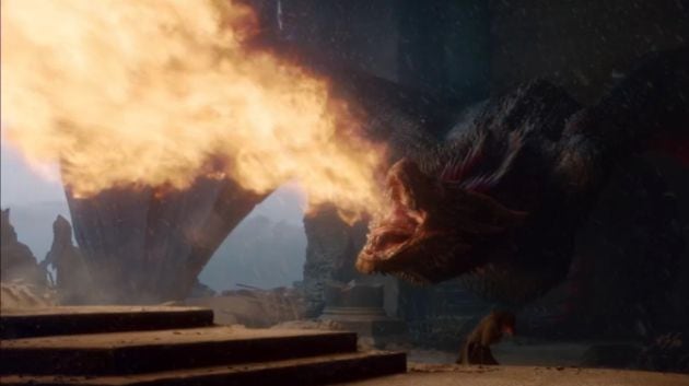 Drogon acaba con el Trono de Hierro.