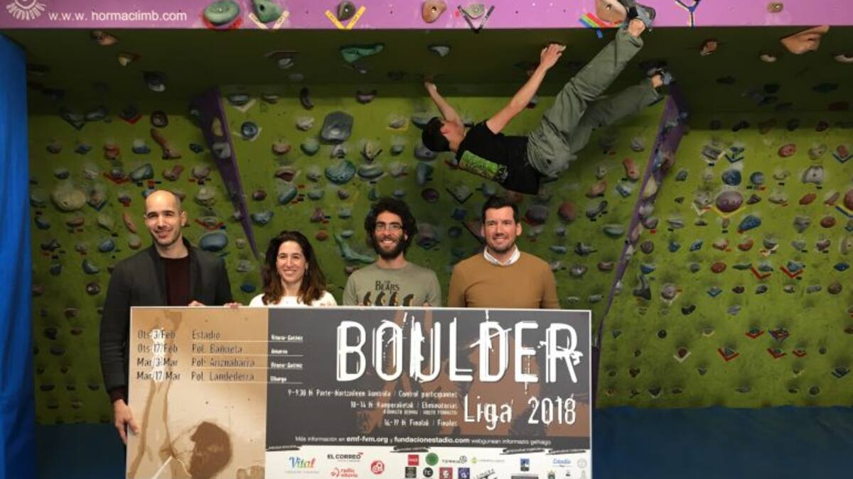 La Liga Boulder de escalada empieza este sábado en el Estadio