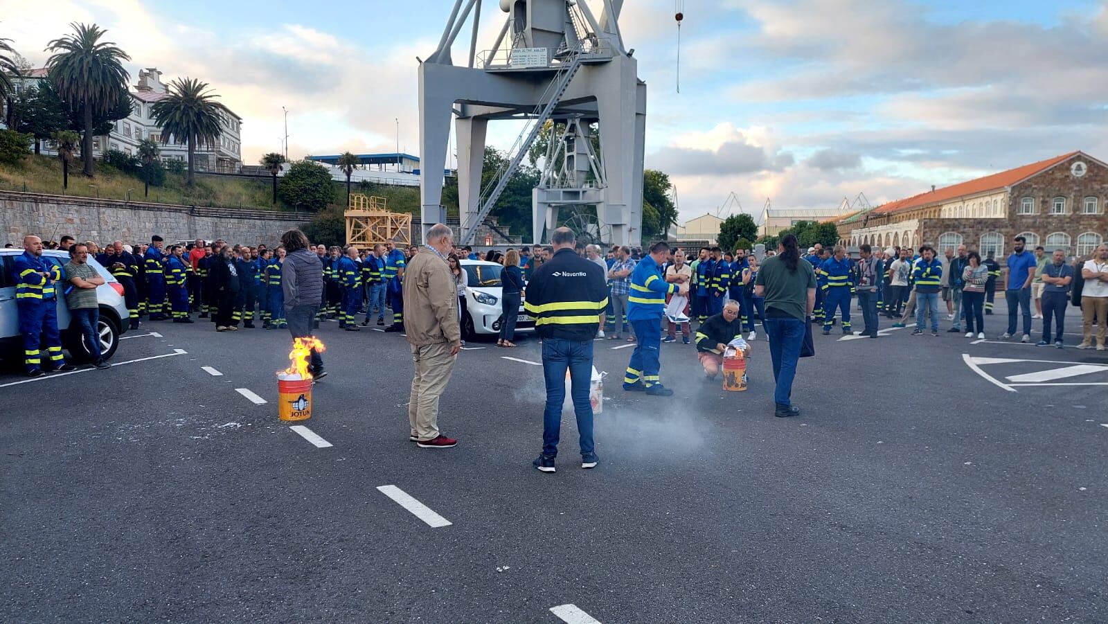 Imagen de la protesta (foto: CIG)