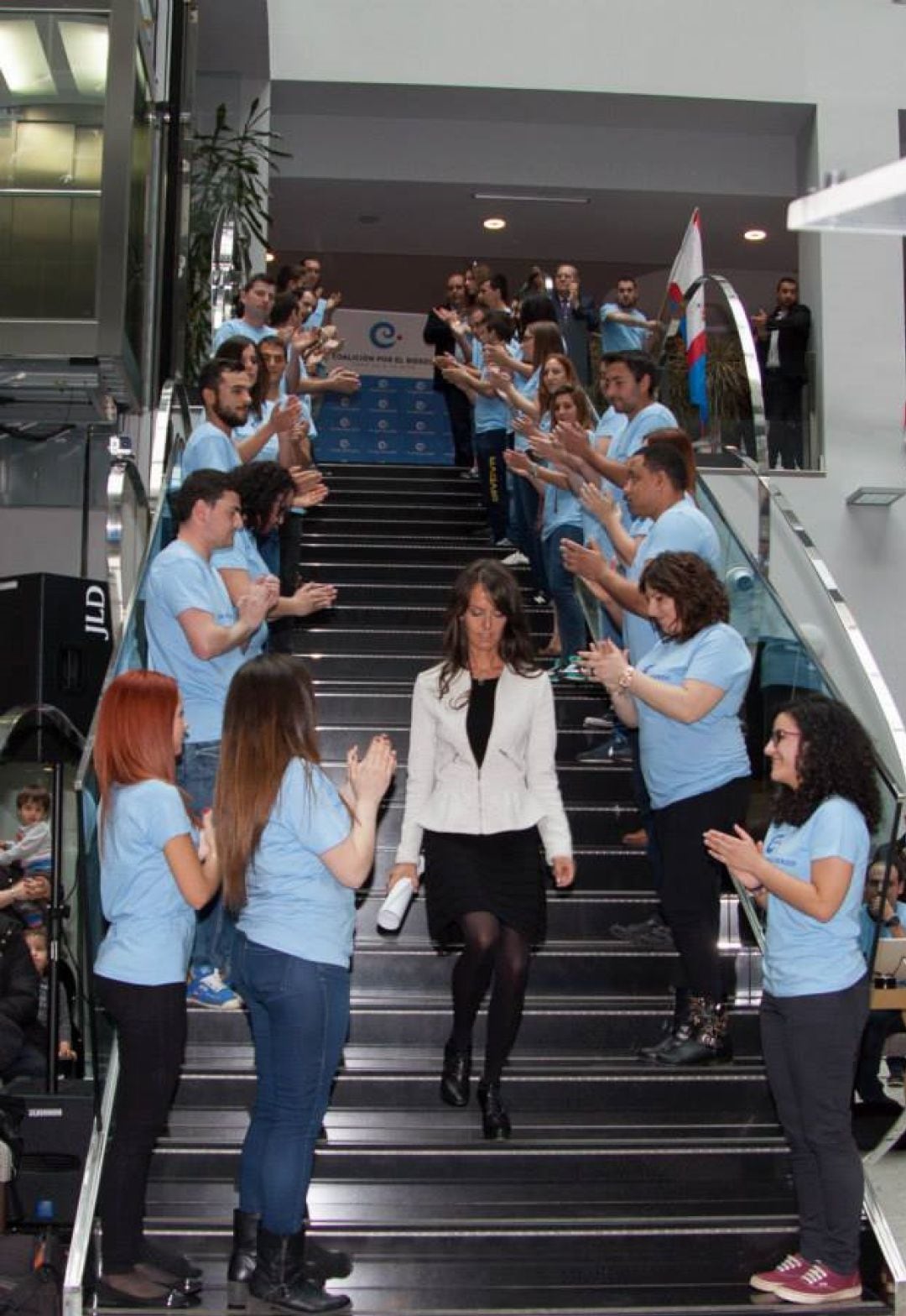 Raquel Díaz en un acto electoral de campaña