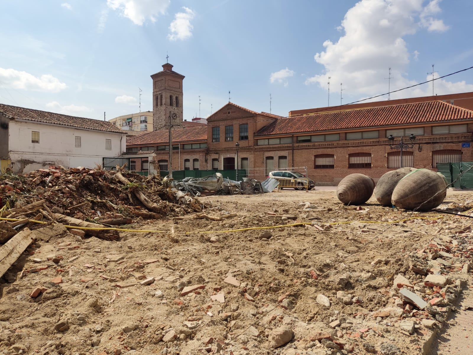 Estado en el que quedó la llamada ¡Casa Roja&#039; tras la demolición