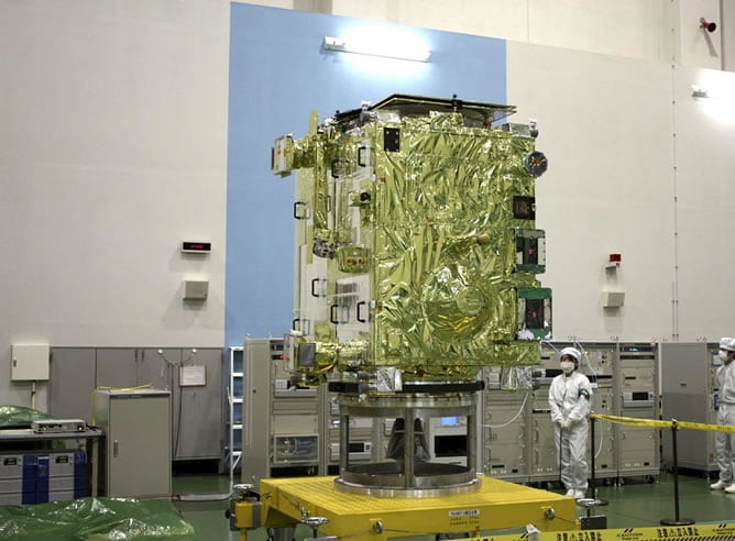 Fotografía cedida por la Agencia de Exploración Aeroespacial de Japón de su sonda &quot;Akatsuri&quot; (Aurora), que fracasó en su intento de colocarse en la órbita de Venus, casi siete meses después de haber sido lanzada desde la Tierra.