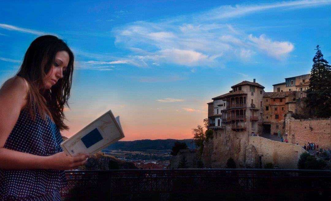 Fotografía galardonada con el segundo premio del concurso &#039;Cuenca Objetivo Lectura&#039; convocado por la Red de Bibliotecas de C-LM en 2016.