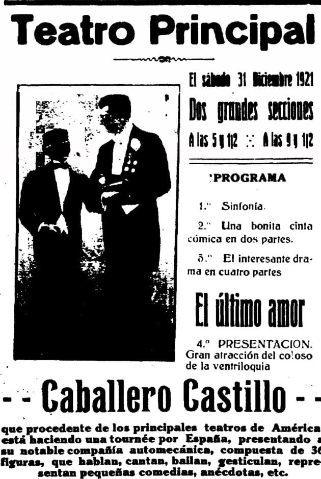 Anuncio en el semanario El Mundo de la Navidad de Cuenca de 1921.