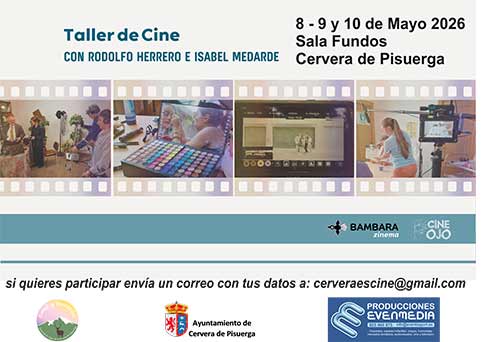 Cartel de un taller de cine