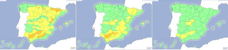 Las alertas por calor bajan este miércoles y casi desaparecen el jueves.