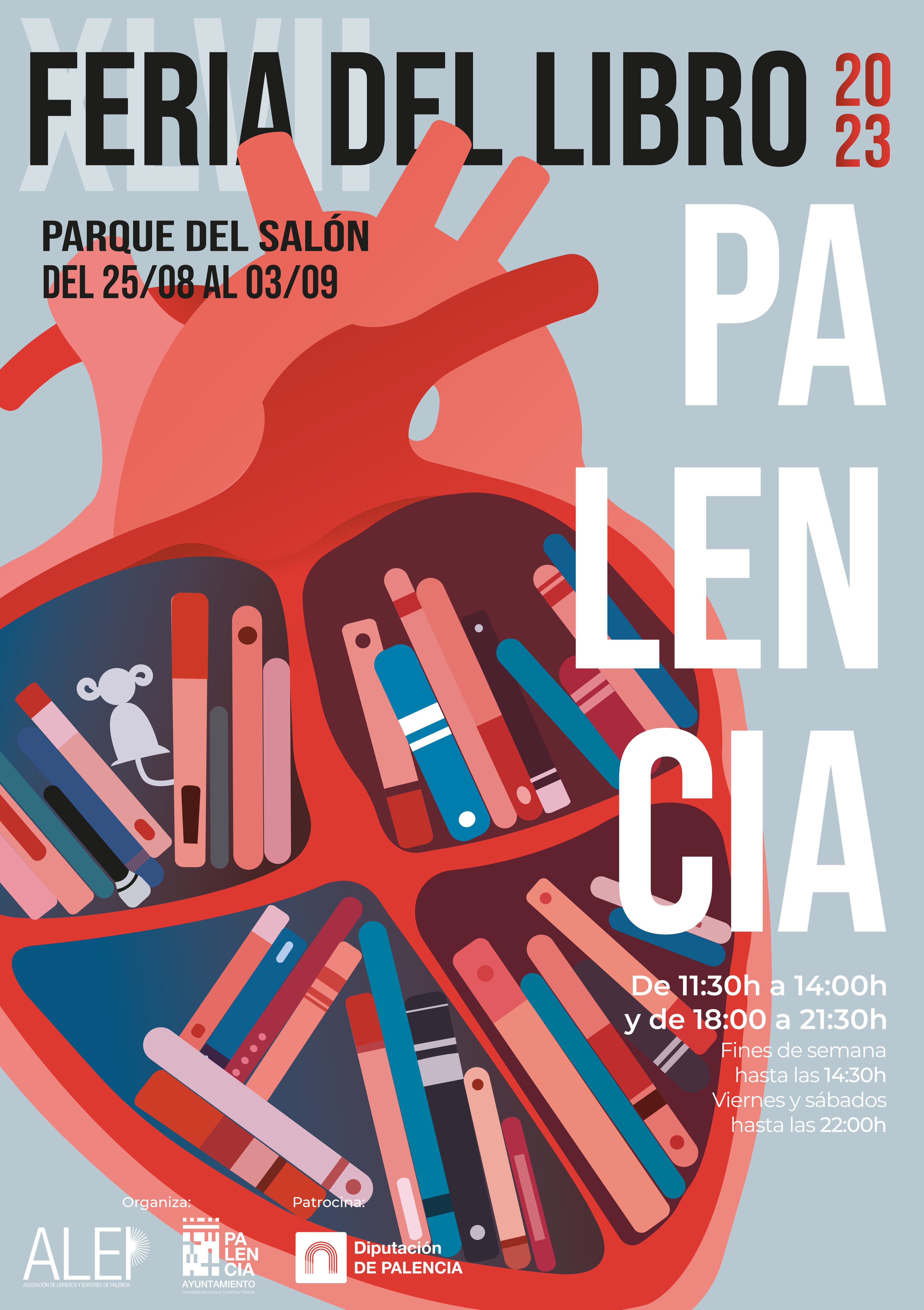 Cartel de la Feria del Libro de Palencia