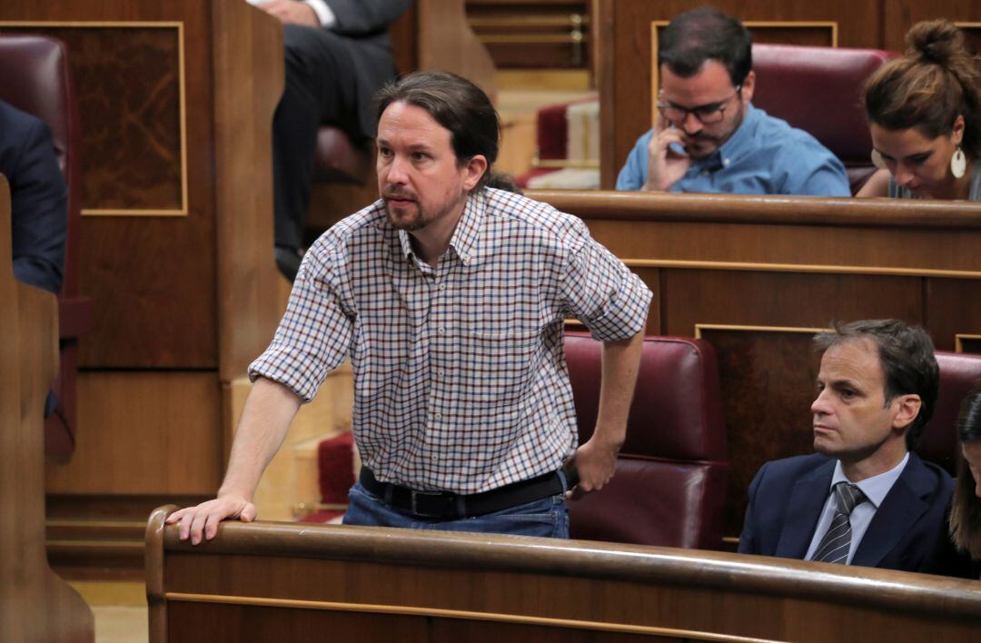 El líder de Unidas Podemos, Pablo Iglesias.